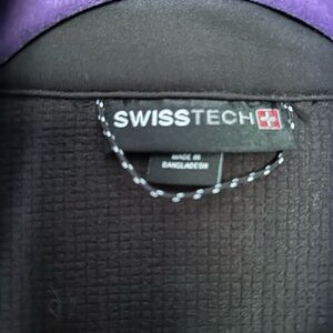Swiss tech black shell jacket size small 34/36